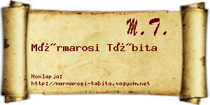 Mármarosi Tábita névjegykártya
